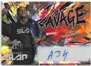 2025 Leaf Metal Power Slap AYJAY HINTZ Savage Autograph Auto 6/10 - Picture 1 of 1
