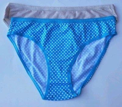 (2) Victoria's Secret Cotton Lingerie Logo Band Bikini Panties Size Large NEW  - Image 1 of 4