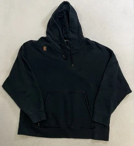 Nike Court Hoodie Mens Size 2XL Black Heritage Fleece Tennis Sweatshirt Pullover - Picture 1 of 11