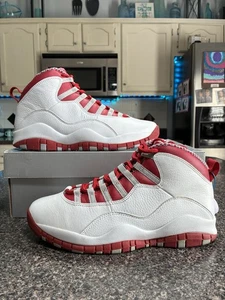 Nike Air Jordan 10 Retro 2005 Rosso Grigio Acciaio, Taglia 8 310805-161 - Foto 1 di 7