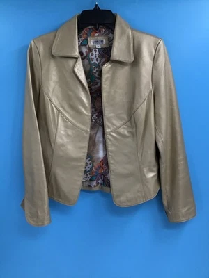 Blazer dorado Georgiou Studio para mujer (talla 8) Foto 1 de 4