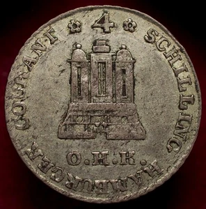 Hamburg German States 4 Schilling 1797 (M2009) - Picture 1 of 2