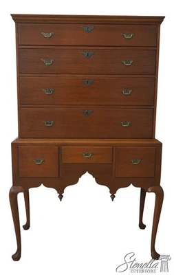 L70876: Kittinger Colonial Williamsburg WA-1062 Caoba Highboy Foto 1 de 4