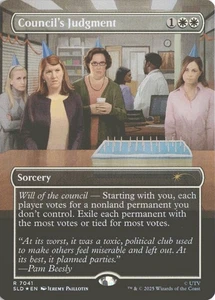 MTG Giudizio del Consiglio (7041) *Foil* Tana Segreta: Dwight The Office Bonus MT/NM - Foto 1 di 2