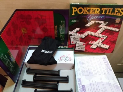 MasterPieces 2005 Poker Tiles Board Game - 100% Fully Complete - See Pics - Image 1 of 4