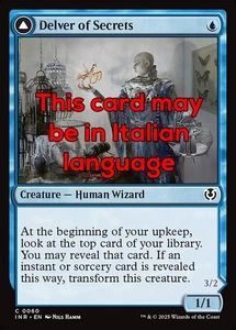 MTG DELVER OF SECRETS EXC - SCOPRITORE DI SEGRETI 60 - INR - MAGIC - Picture 1 of 1