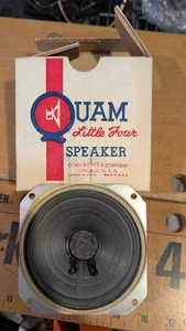 Altoparlante vintage Quam Nichols 4" 3,2 Ohm in scatola NOS USA audio stereo - Foto 1 di 3