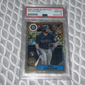 2022 Topps Cal Raleigh Silver Pack Mojo T87C-16 Rookie RC Low Pop PSA 10 Gem Mt - Bild 1 von 10