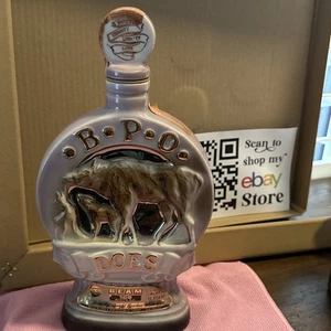 JIM BEAM B.P.O. DOES ELKS 50TH ANNIVERSARY DOES BPO WHISKEY DEKANTER NEUWERTIG!!! - Bild 1 von 17