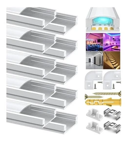 U Shape Led Aluminum Channel, 20 Pack 1Meter/3.3ft Led Aluminum Profile - Picture 1 of 4