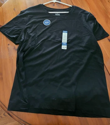 Arizona Jean Co Women's T-Shirt Short Sleeve Crew Neck Black Size XXL - Image 1 of 2