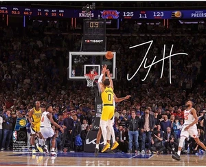 Tyrese Haliburton Pacers Signed 8x10 ECF Game 1 vs. Knicks Game Tying Shot Photo - Picture 1 of 1