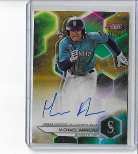 2023  Bowman's Best Gold  Refractor Auto Michael Arroyo   RC 31/50 - Picture 1 of 2