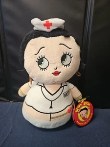 2017 10" Betty Boop Nurse Plush Stuffed Bean Bag KellyToy With Tag NWT NEW - Picture 1 of 2
