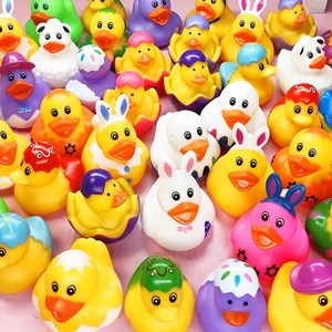 48PCS Easter Rubber Ducks in Bulk Mini Rubber Ducks for Jeeps Easter Bunny Du... - Picture 1 of 4
