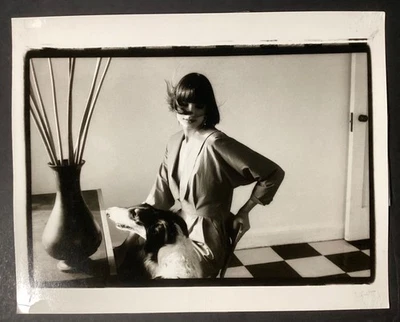 1980s ~ New Wave/ Punk ~ Female ~ Photo ~ Borzoi Dog ~ - Image 1 of 4