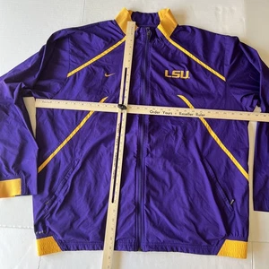 Nike LSU Tigers Windbreaker Storm Fit Jacket Men’s XL Purple NCAA Full Zip - Picture 1 of 9