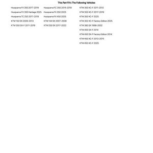 Tusk Alloy Kit & O-Ring Chain Black Rear Sprocket For Husqvarna FX 350 2017-2019 - Picture 1 of 2