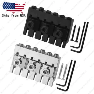 6 String Zinc Alloy 42mm Headless Electric Guitar Locking Nut with Wrench Screw - Picture 1 of 10