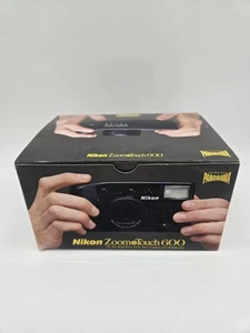 Nikon Zoom Touch 600 35mm Film Camera Point & Shoot Black Tested Working - Bild 1 von 15