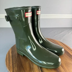 Hunter Original Short Gloss Rain Fall Preppy Waterproof Stylish Classic Money 8 - Picture 1 of 12