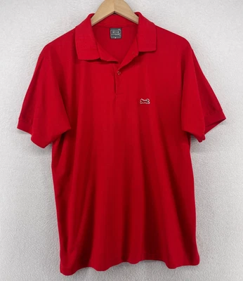 LE TIGRE  Shirt Mens XL Pique Polo Golf Performance Cotton Blend Red USA Vintage - Image 1 of 4
