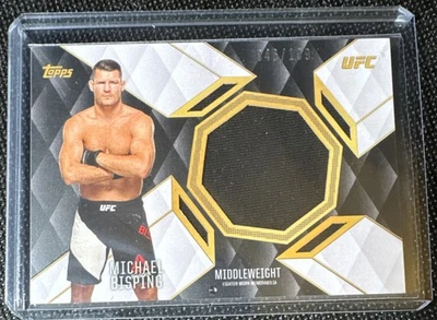 2016 Topps UFC Top of the Class Michael Bisping Jumbo Patch Relic /199 - Image 1 of 2