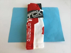 TCK BASEBALL FOOTBALL PERFORMANCE OVER THE CALF WHITE/BLACK (Medium) SOCKS New - Picture 1 of 3