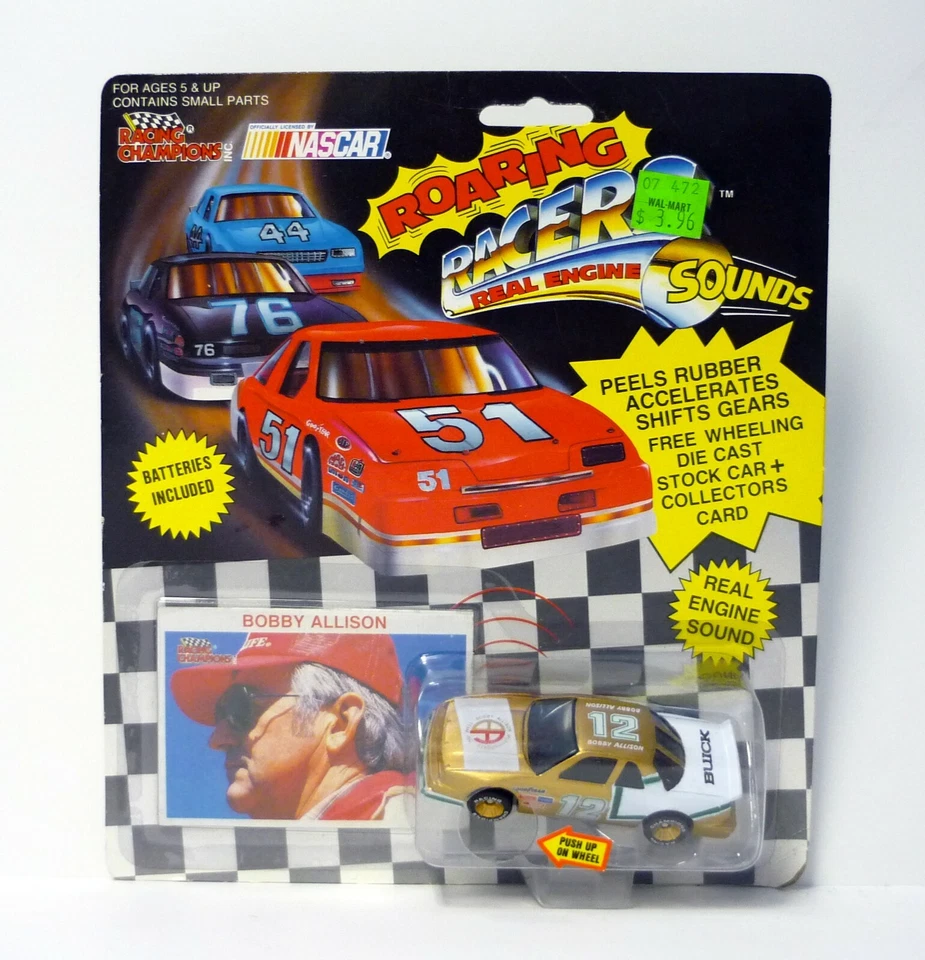 Racing Champions Bobby Allison #12 Roaring Racers Gold Die-Cast Car 1991 Foto 1 de 1
