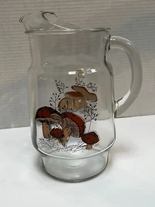 LIBBEY GRANNYCORE AÑOS 70 JARRA DE VIDRIO SETA FELIZ 80 OZ. - Imagen 1 de 10