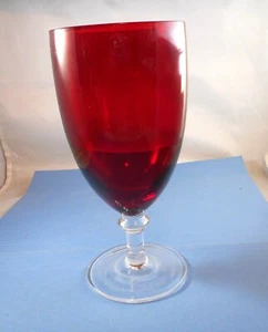 Mikasa Französische Landschaft Rubin Eistee/Wasserkelch ** 12oz ** NEUWERTIG - Bild 1 von 4