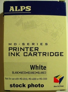 ALPS WHITE INK CARTRIDGE - NOS OEM - Part #106050-00 - Picture 1 of 1