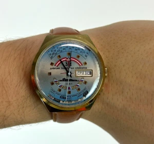 Watch Rocket Raketa College Perpetual Calendar USSR Submarine Cruiser Serviced - Picture 1 of 10