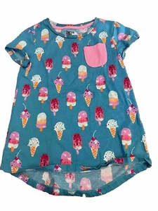 Spotted Zebra Girls Tshirt Short Sleeve Ice Cream Cones Popsicle Medium (8) - Picture 1 of 3