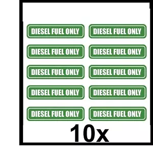 10x Diesel Fuel Only sticker gasoline gas decal truck label tank vinyl car - Picture 1 of 1