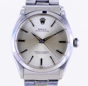 Rolex Uhr Oyster Perpetual Vintage Oysterband Chronometer Tritium 1965 Papiere - Bild 1 von 17