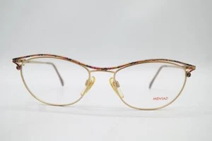 Vintage Brille Menrad 1438 270 Gold Oval Brillengestell eyeglasses - Picture 1 of 6