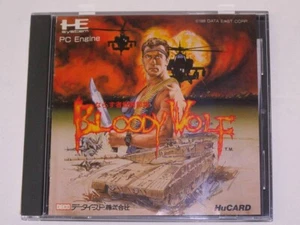 Motore PC Bloody Wolf non TurboGrafx 16 Duo GT NEC raro fuori produzione gioco vintage Giappone - Foto 1 di 8