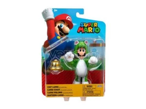 Nintendo Super Mario Cat Luigi Figura 10cm Jakks Pacific - Foto 1 di 6