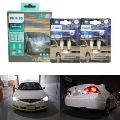 PHILIPS HB4 9006 LED Low Beam Headlight T10 Parker REGO for Honda Civic FD Sedan - Image 1 of 4