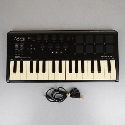 M-Audio Axiom AIR Mini 32 USB MIDI Keyboard w Drumpad Mac Android Windows DAW - Image 1 of 4