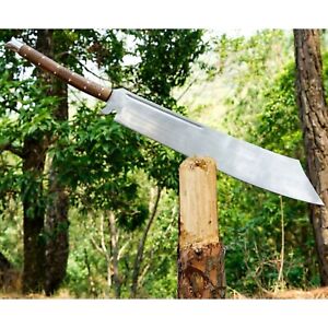 Épée machette viking lame en acier au carbone personnalisée faite à la main | épée de chasse camping