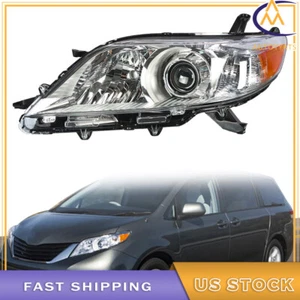 For Toyota Sienna 2011 12 13 14 15 16-20 Left Side Headlight Headlamp Halogen - Picture 1 of 8