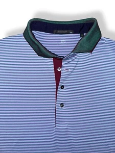 GREYSON Golf Polo Shirt Striped Purple/Green size XXL - Picture 1 of 8