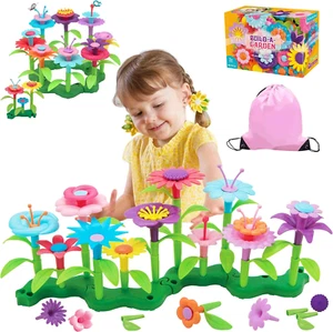 46 PCS Flower Garden Building Toys for Girls, STEM Toy Gardening Pretend Play Se - Picture 1 of 7
