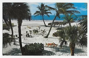 Vintage Postcard St. Petersburg FL Beach Balcony of Normandy Gulf of Mexico - Picture 1 of 4