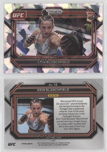 2023 Panini Prizm UFC Ice Prizm Erin Blanchfield #12 Rookie RC