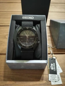 SEIKO 5 Sports SBSA025 Street Style Black Automatic Mechanical Men's Watch NEW - Picture 1 of 3