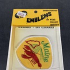Vintage Embroidered Patch Maine, Lobster