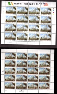 SCOTT #3286 IRISH IMMIGRATION USA & Ireland Sheet of 20 Stamps - MNH - Picture 1 of 1